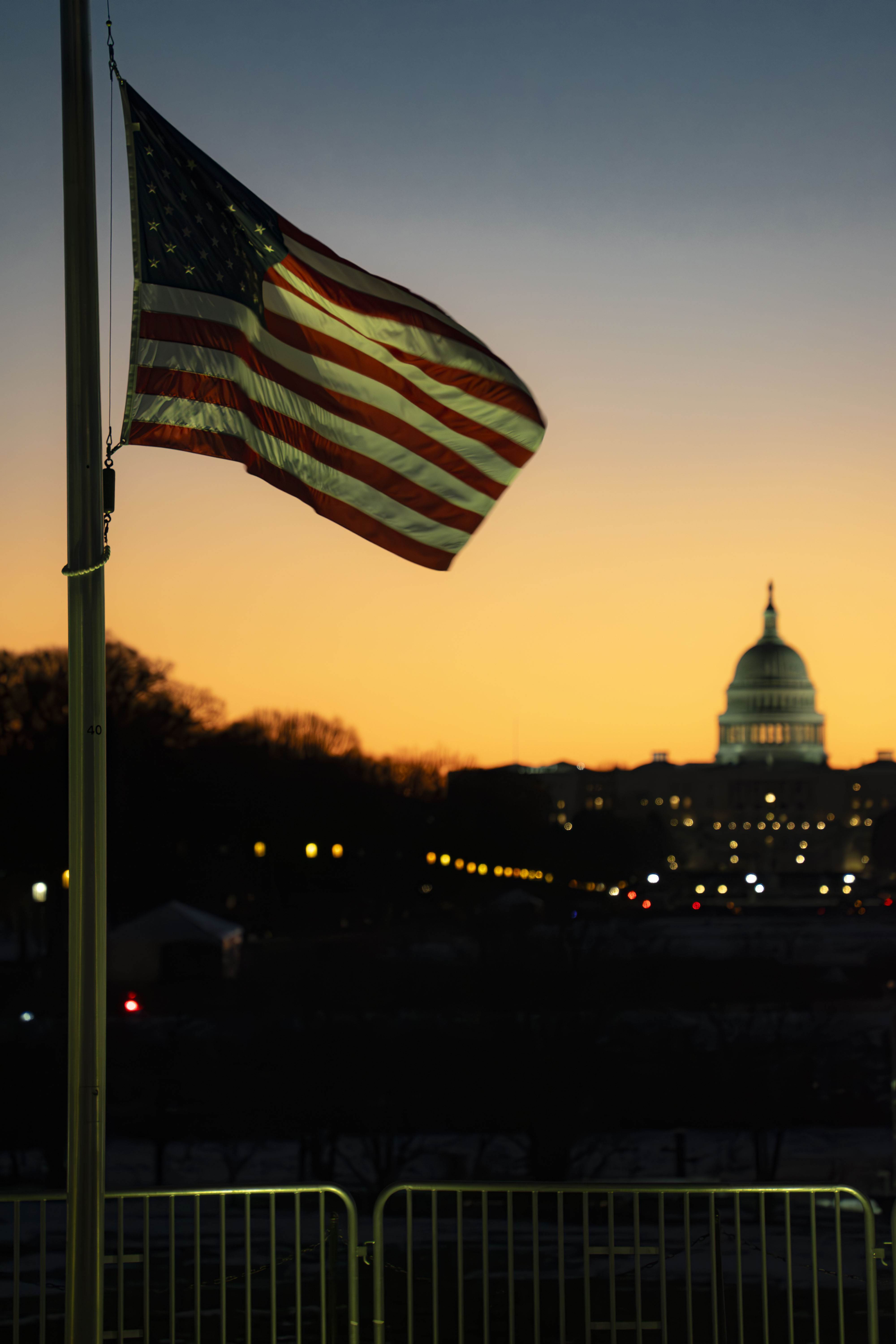 US Capitol and Flag